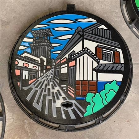 藝術(shù)井蓋圖片