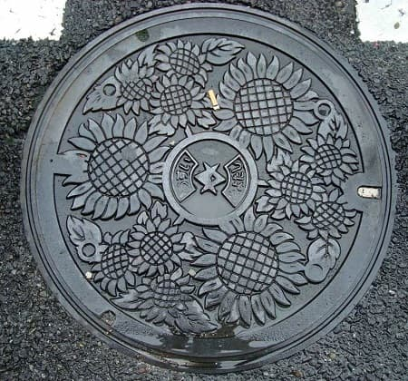 藝術(shù)井蓋圖片