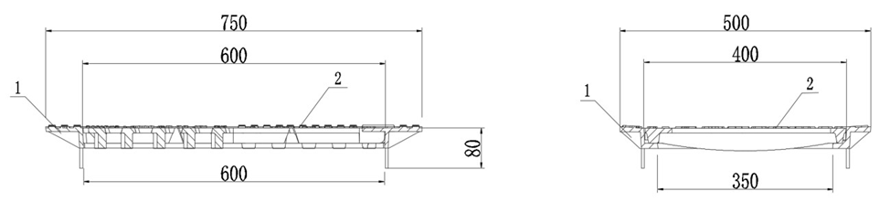 C250可調式防沉降平入式雨水箅樣式